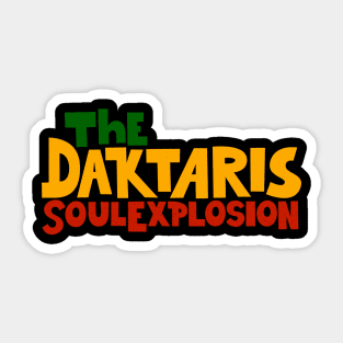 Soul Explosion: Tribute Design for The Daktaris, Pioneers of Funk and Afrobeat Sticker